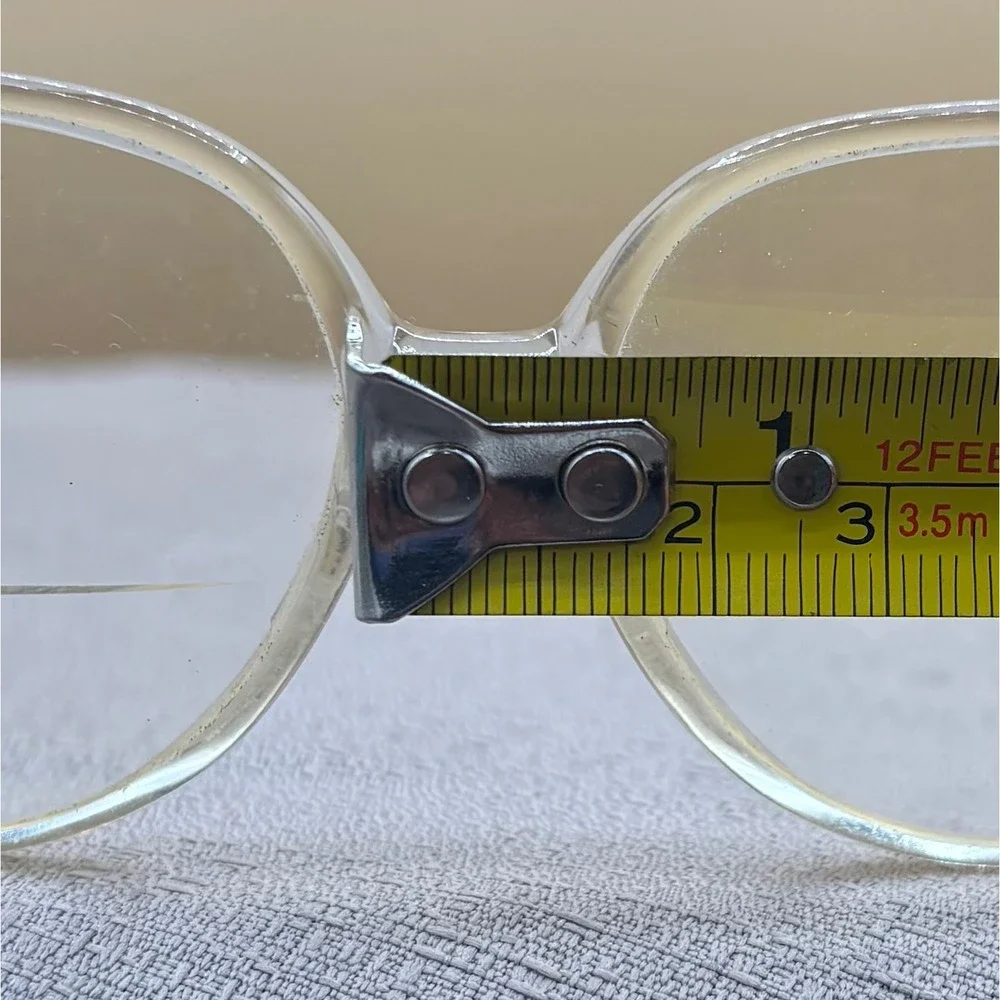 Luxottica Colleen Eyeglasses Women OS Pink Clear Gradient Vintage Librarian-core